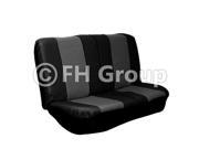 PU Leather Solid Bench Cover Gray Black