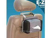 E Z FH1133 Travel Convenient Tissue Container for Cars Gray Black