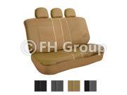 PU Leather 40 60 60 40 50 50 Split Bench Cover w. 3 Headrests Tan