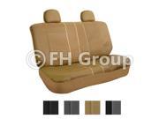 PU Leather 40 60 60 40 50 50 Split Bench Cover w. 2 Headrests Tan