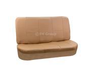 PU Leather Solid Bench Cover Tan