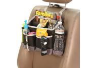 E Z Travel Car Seat Multi pocket Storage Bag Gray Black
