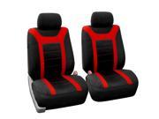 Sports Pair Auto Bucket Seat Covers Airbag Ready Red