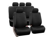 Faux Leather Car Seat Covers For Auto SUV Truck Black