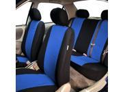 Car Seat Cover Neoprene Waterproof Pet Proof Full Set 4 Headrest Cover Blue