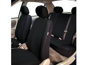 Car Seat Cover Neoprene Waterproof Pet Proof Full Set 4 Headrest Cover Black