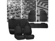 Car Seat Covers for Sedan SUV Solid Black with Black Heavy Duty Floor Mats Cyber Monday Deal
