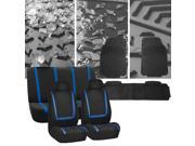 Car Seat Covers for Sedan SUV Blue Black with Black Heavy Duty Floor Mats Cyber Monday Deal