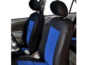Two Front Bucket Covers for Auto Car Eva Foam Waterproof Blue
