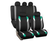Car Seat Covers for Auto Car SUV Van Black Mint Airbag ready Split Bench