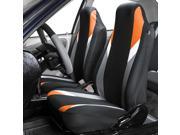 Highback Car Seat Covers Front Bucket Pair for Auto Truck SUV Orange
