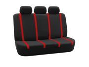 SUV Van Truck Seat Cover Red Bench Detachable Head Rest