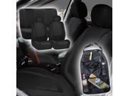 Black Car Seat Covers for Auto Vehicle with Oraganizer