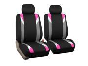 Front Bucket Pair for Auto Vehicle Pink with Seat Back Organizer Car SUV Van Truck