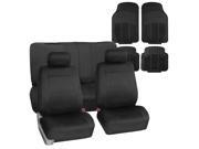 Car Seat Cover Neoprene Waterproof Pet Proof Full Set 2 Headrest Cover Black w/4PCS Mats Car Seat Cover Neoprene Waterproof Pet Proof Full Set 2 Headrest Cover Black w/4PCS Mats