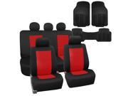 Red Seat Covers Eva Foam With Heavy Duty Floor Mats com for Auto