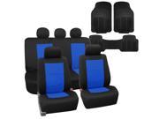 Blue Seat Covers Eva Foam With Heavy Duty Floor Mats com for Auto