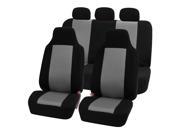 Highback Car Seat Covers for Auto SUV Jeep Black Gray