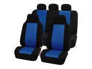 Highback Car Seat Covers for Auto SUV Jeep Black Blue