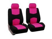 Front Bucket Seat covers Pink With Seat Back Oragnizer for Auto Car SUV Van