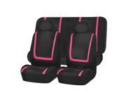 Car Seat Covers Pink Black Full Set for Auto Truck SUV with Headrests