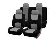 Luxury Sport Car Seat Cover Set Front Rear Gray For Car Truck SUV