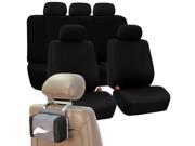 Car Seat Covers Complete Set Black For Car Free Gift Tissue Dispenser