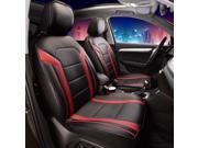 Deluxe Leatherette with Non Slip Backing Car Cushion Pad Front Red