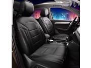 Deluxe Leatherette with Non Slip Backing Car Cushion Pad Front Black