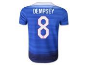 Men s 2015 USA Clint Dempsey 8 Blue Away Soccer Jersey US Size Small
