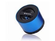 D2 Technology Mini Bluetooth Stereo Speaker Handsfree with MIC and TF Slot Blue with 4Gb Memory Card