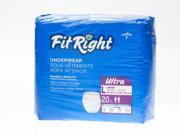 FitRight Ultra Protective Underwear Large 80 Each