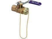 T 585 70 HC Nibco Bronze Full Port Ball Valve With Cap And Chain 1 2