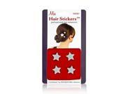 Mia Hair Stickers Small Model No. 04601 4 Silver Stars
