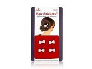 Mia Hair Stickers Small Model No. 04603 4 Silver Bows