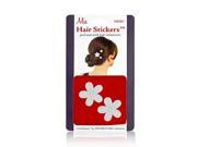 Mia Hair Stickers Small Model No. 04700 2 Silver Flowers