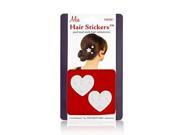Mia Hair Stickers Small Model No. 04702 2 Silver Hearts