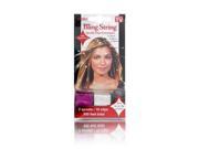 Mia Bling String Purple and Hologram Silver Model No. 00266 2 Spools 10 Clips