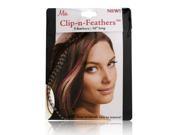 Mia Clip In Feathers Brown