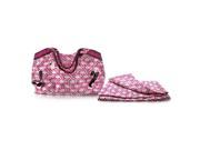 Model Co Paisley Beach Bag and Towel Pink and White