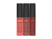 NYX Intense Butter Gloss Trio Set IBLGSET02 Sorbet Tres Leches Chocolate Crepe