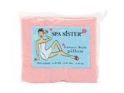 Spa Sister Luxury Inflatable Terry Bath Pillow Pink Pastel