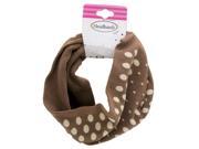 Mia Headbands Model No. 01751 Taupe with Beige Dots
