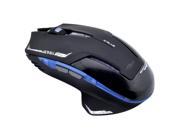 E 3lue Wireless USB 2.4GHz Blue LED Light Optical Gaming Mouse For PC Laptop