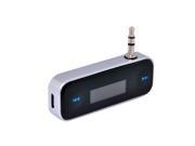 Victsing 506396 Wireless 3.5mm In Car Handfree FM Transmitter Car Charger Adapter Black