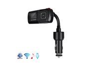 Bluetooth Handsfree FM transmitter Streaming Audio Car Kit with Mic 3.5mm AUX Input Jack Car Charger Supporting USB disk Micro SD card for Samsung Galaxy S5