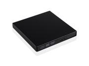 Black Slim Portable USB External DVD CD Reader DVD CD Writer CD RW DVD RW Burner Combo Drive Compatible with Win 7 8 XP ME 2000 Mac OS 8.6 or above For PC Lapt