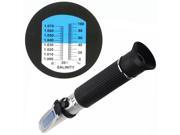 Aluminum ATC 0% 10% Salinity Salt Refractometer with Dual Scale 1.0 to 1.070 S.G. for Aquarium Fish Tank Seawater