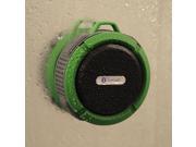 Victsing 065719 Mini 5W Waterproof Shockproof Dustproof A2DP Handsfree Bluetooth 3.0 Stereo Speaker with Suction Cup Built in Mic Green
