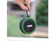 Green Portable Waterproof Shockproof Dustproof Handsfree Bluetooth 3.0 A2DP Stereo Sport Speaker with Suction Cup Built in Mic for Samsung Galaxy S5 S4 S3 Not